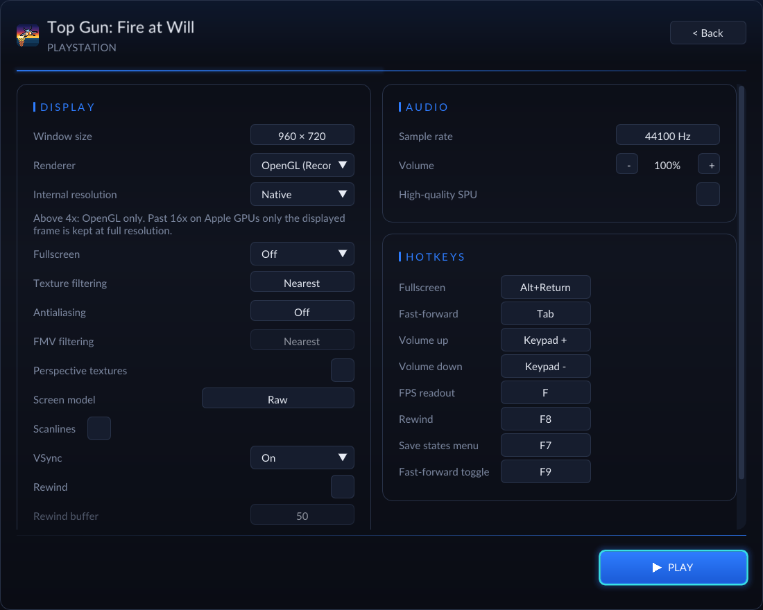 Launcher settings
